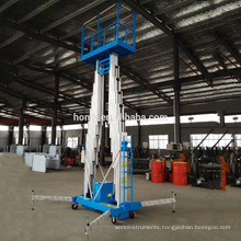 6m 100kg single mast hydraulic Aluminum aerial work lift platform